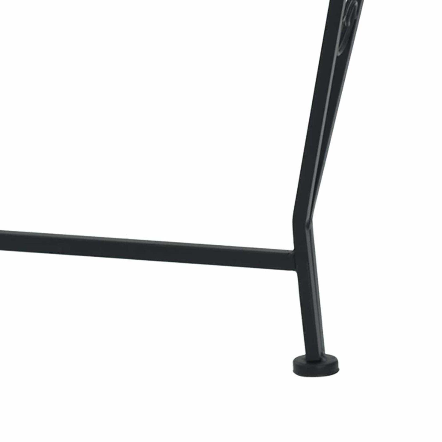vidaXL Tree Bench Ø 160 x 89 cm Steel Black Round