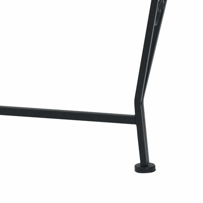 vidaXL Tree Bench Ø 160 x 89 cm Steel Black Round