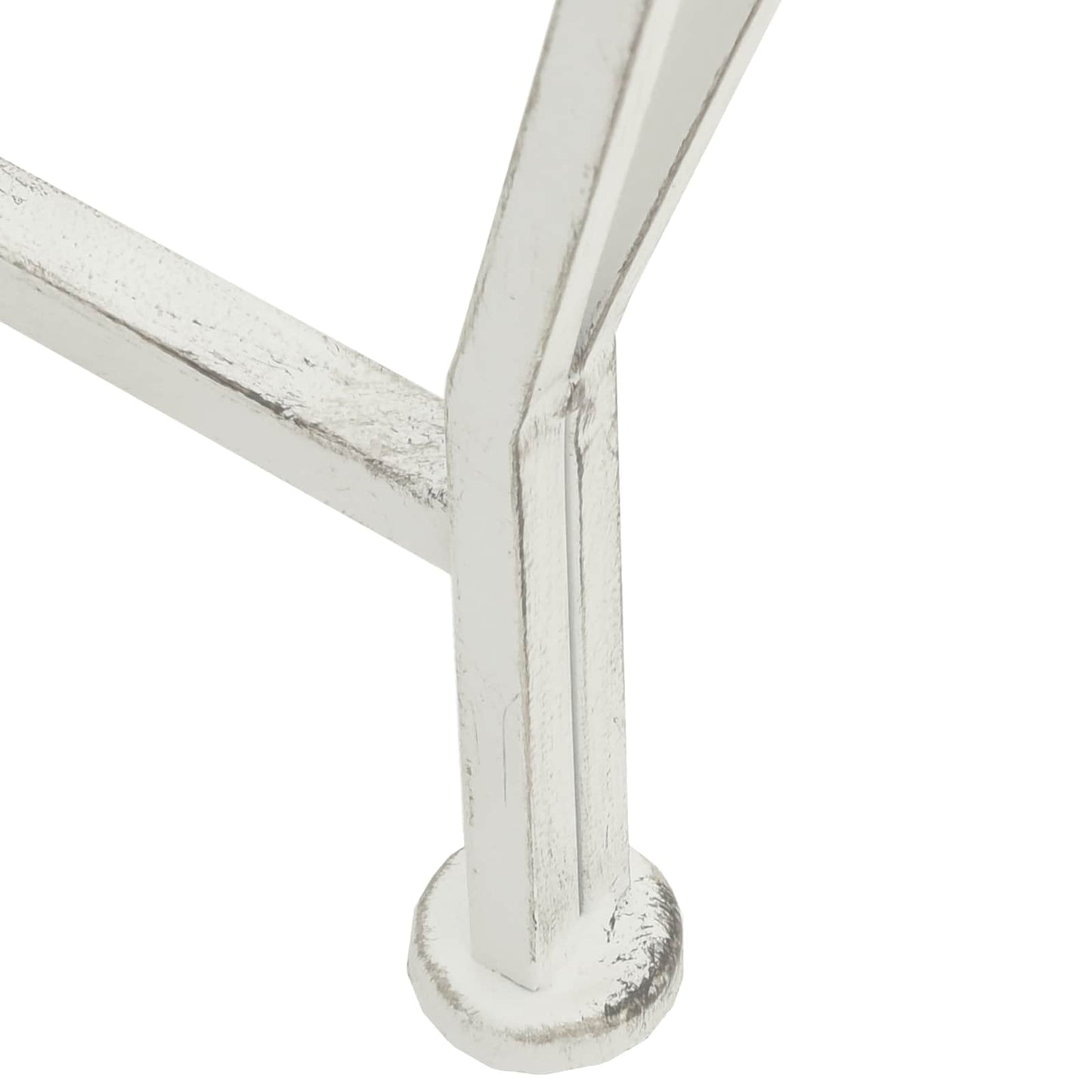 vidaXL Tree Bench 8-Seater Ø 160 x 89 cm Steel Antique White Round