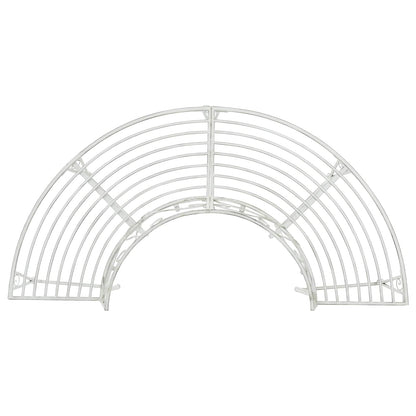 vidaXL Tree Bench 4-Seater 160 x 80 x 89 cm Steel Antique White