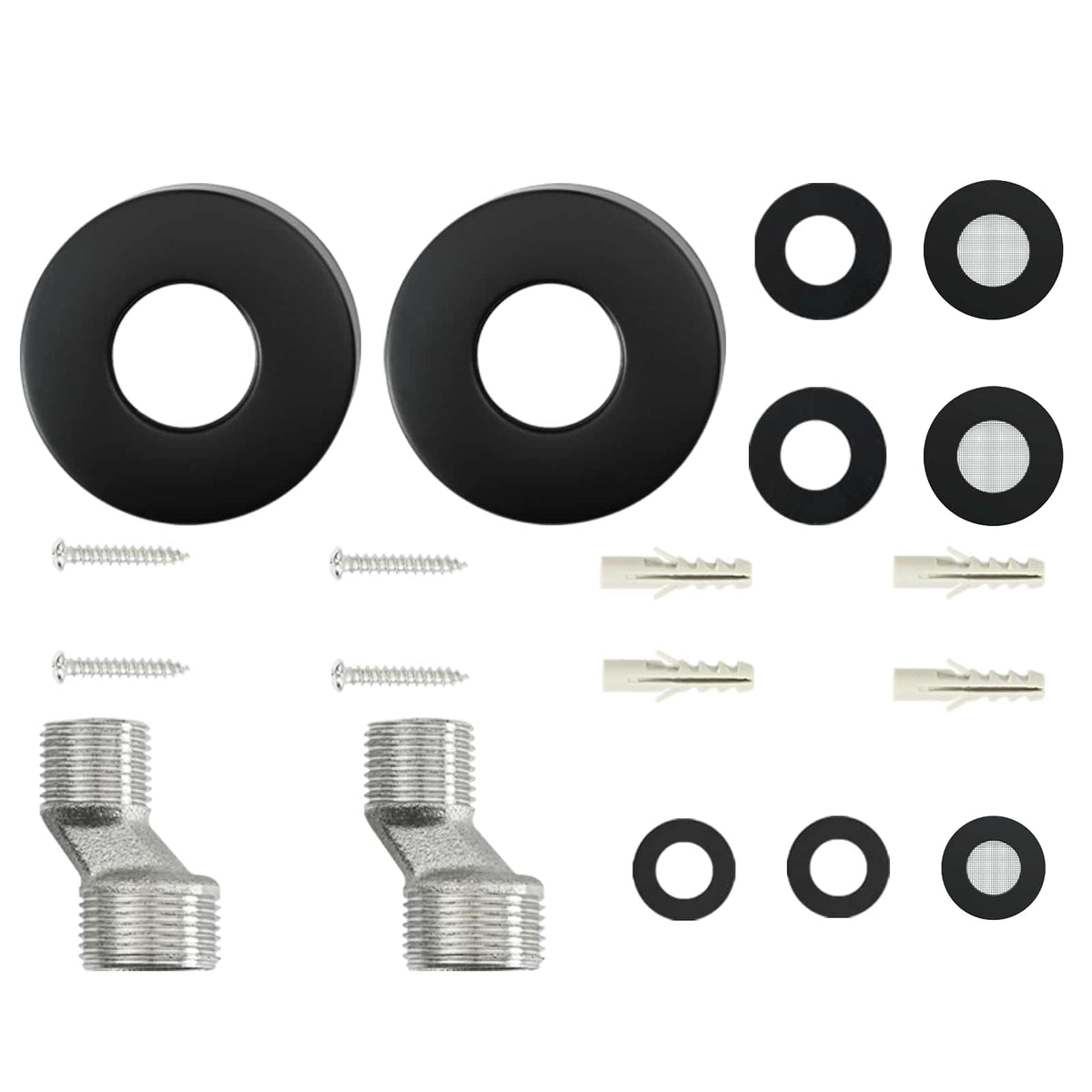 vidaXL Thermostatic Shower System Set Black Stainless Steel 201