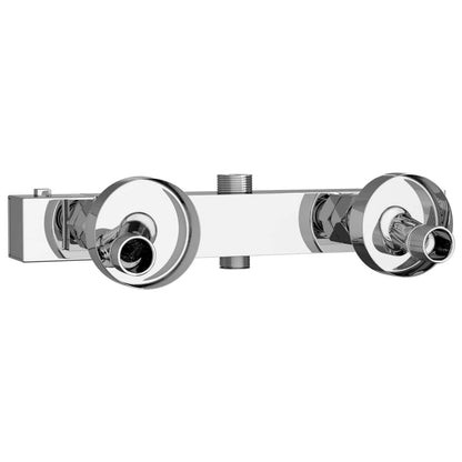 vidaXL Thermostatic Shower Mixer Stainless Steel 201 25.5 x 7 x 6 cm