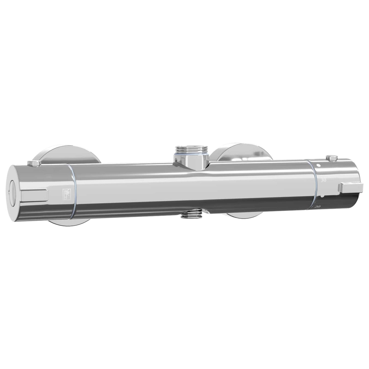 vidaXL Thermostatic Shower Mixer Stainless Steel 201 27 x 8 x 6 cm