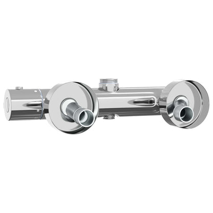 vidaXL Thermostatic Shower Mixer Stainless Steel 201 27 x 8 x 6 cm