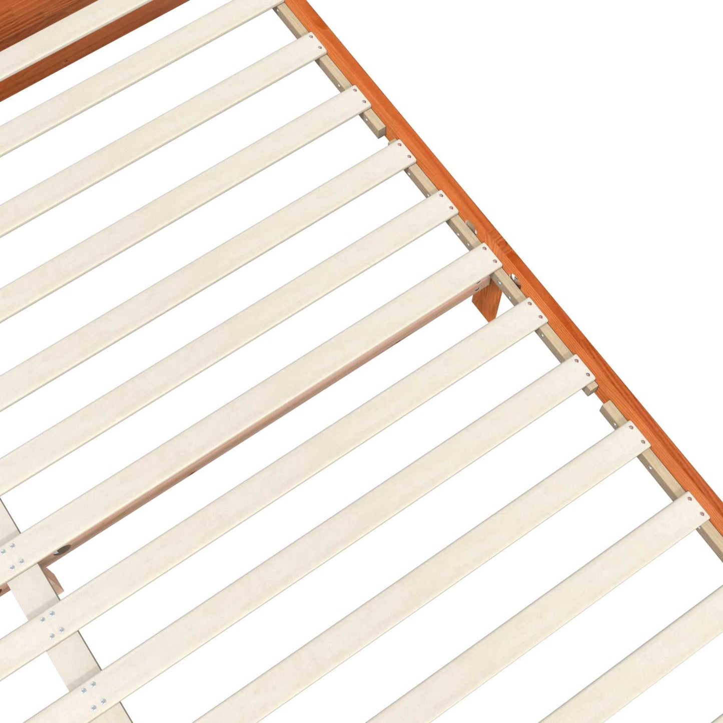 vidaXL Bed Frame Wax Brown 180 x 200 cm Solid Pine Wood