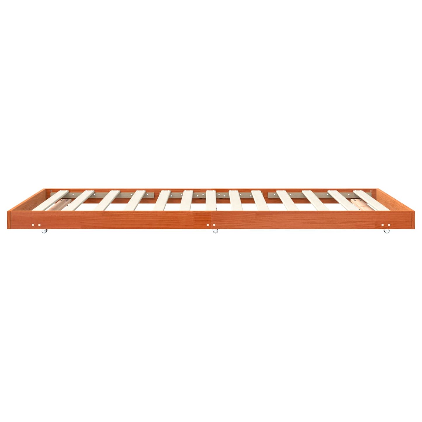 vidaXL Bed Frame Wax Brown 90 x 200 cm Solid Pine Wood