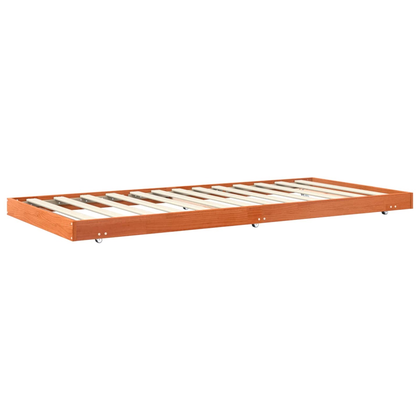 vidaXL Bed Frame Wax Brown 90 x 190 cm Solid Pine Wood