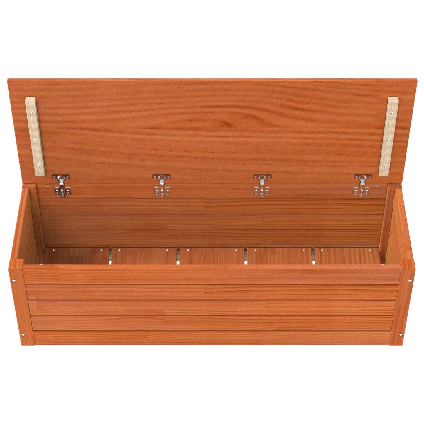 vidaXL Storage Box Wax Brown 109 x 36.5 x 33 cm Solid Pine Wood