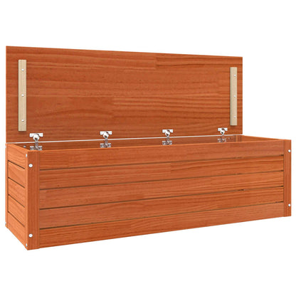 vidaXL Storage Box Wax Brown 109 x 36.5 x 33 cm Solid Pine Wood