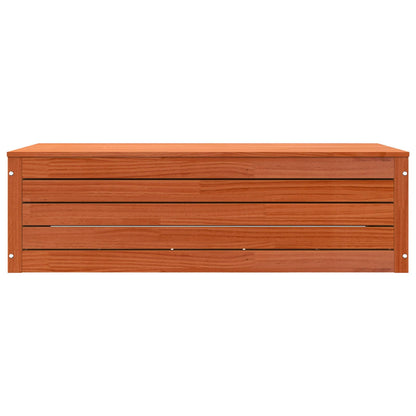 vidaXL Storage Box Wax Brown 109 x 36.5 x 33 cm Solid Pine Wood