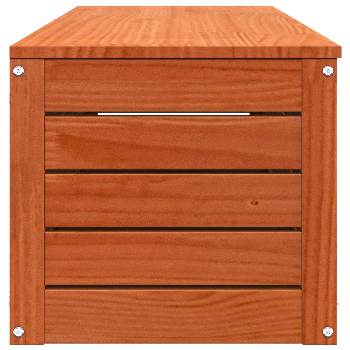 vidaXL Storage Box Wax Brown 109 x 36.5 x 33 cm Solid Pine Wood