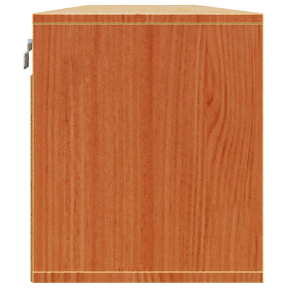 vidaXL Wall Cabinet 2 pcs Wax Brown 80 x 30 x 35 cm Solid Pine Wood