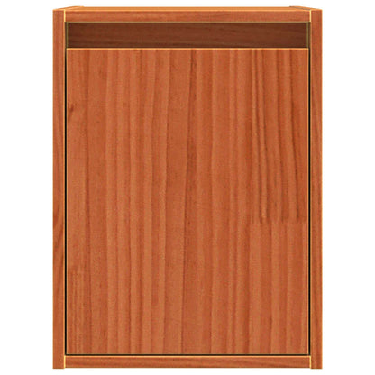 vidaXL Wall Cabinet Wax Brown 30 x 30 x 40 cm Solid Pine Wood