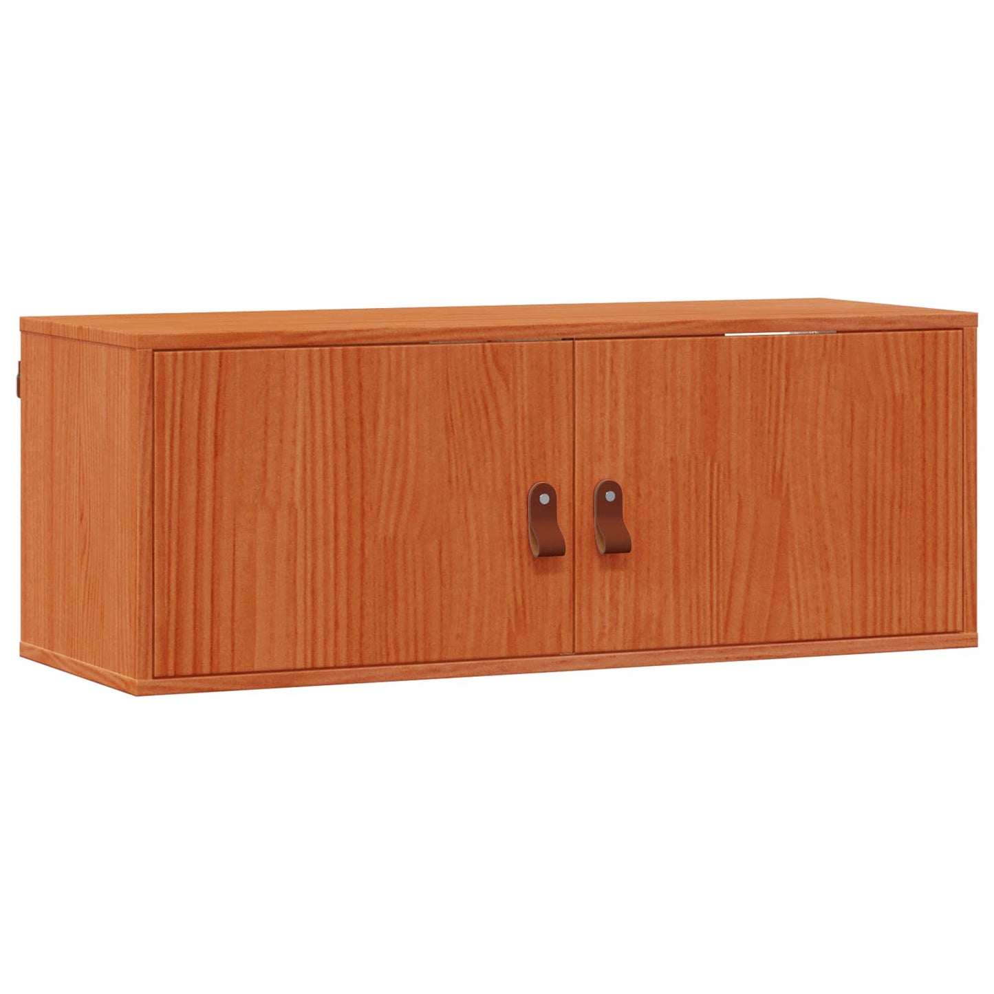 vidaXL Wall Cabinet 2 pcs Wax Brown 80 x 30 x 30 cm Solid Pine Wood