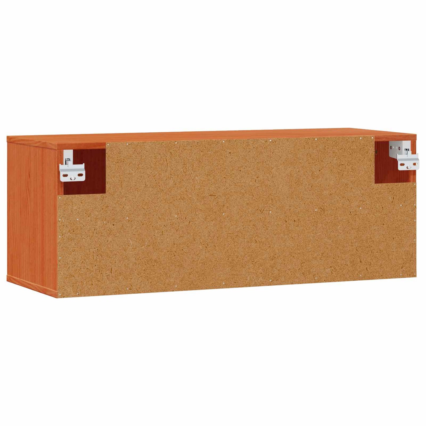 vidaXL Wall Cabinet 2 pcs Wax Brown 80 x 30 x 30 cm Solid Pine Wood
