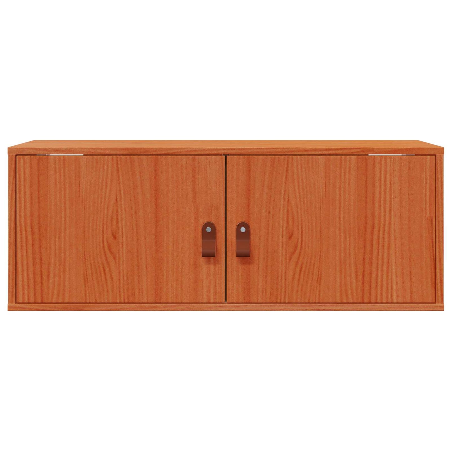 vidaXL Wall Cabinet 2 pcs Wax Brown 80 x 30 x 30 cm Solid Pine Wood