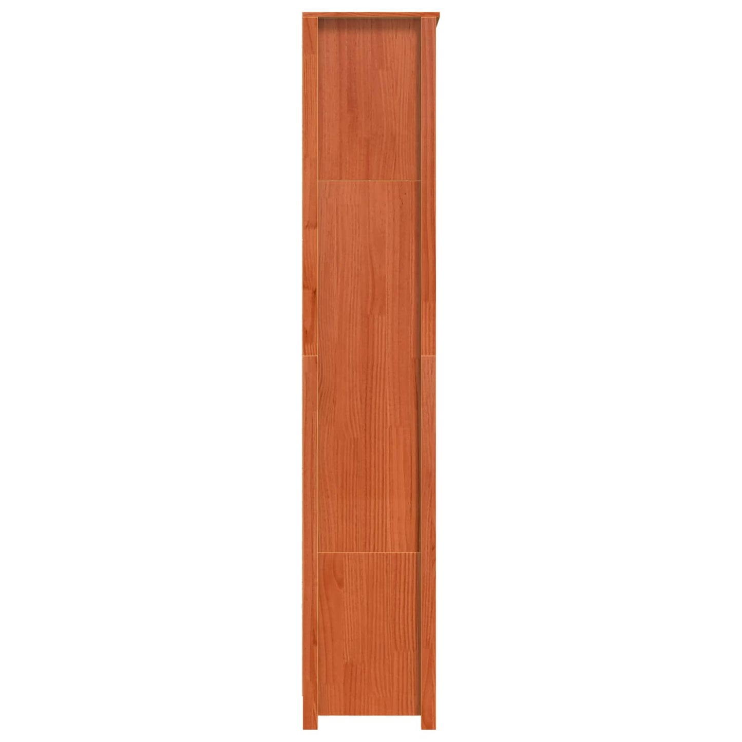 vidaXL Book Cabinet Wax Brown 80 x 35 x 183 cm Solid Pine Wood