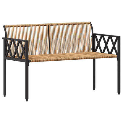 vidaXL Outdoor Furniture Set 4 pcs Brown and Cream White Poly Rattan