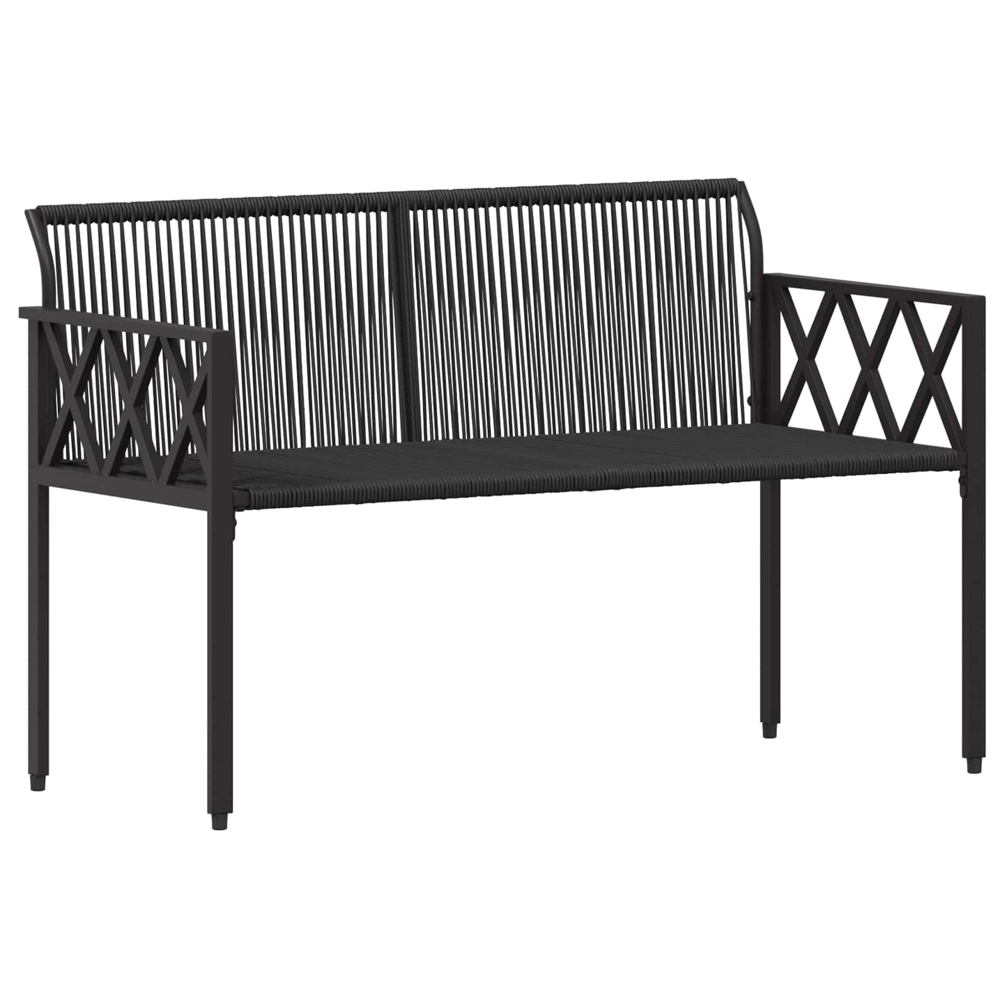 vidaXL Outdoor Furniture Set 4 pcs Black and Turquoise Poly Rattan