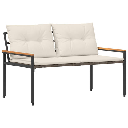 vidaXL Outdoor Furniture Set 4 pcs Cream White Poly Rattan