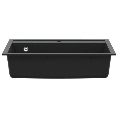 vidaXL Sink Black 795 x 505 mm 80% Guartz and 20% Resin