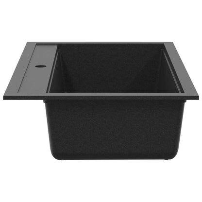 vidaXL Sink Black 795 x 505 mm 80% Guartz and 20% Resin
