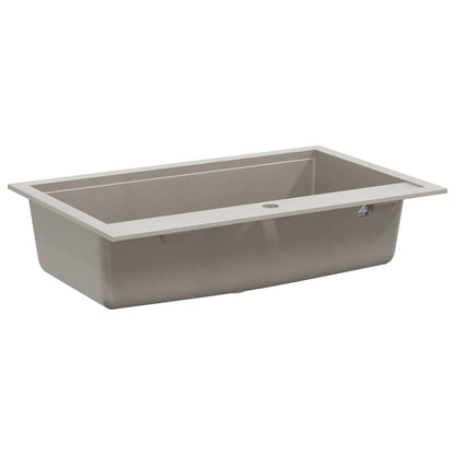 vidaXL Sink Granite 795 x 505 mm Grey