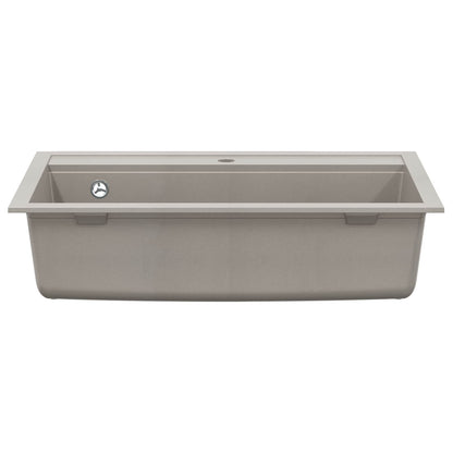 vidaXL Sink Grey 795 x 505 mm 80% Guartz and 20% Resin