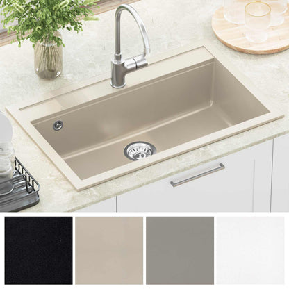 vidaXL Sink Beige 795 x 505 mm Granite