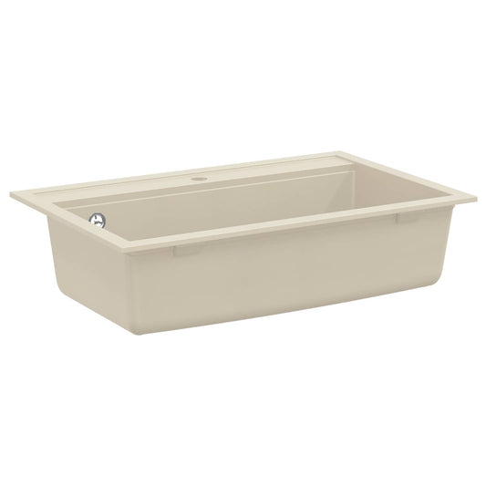 vidaXL Sink Beige 795 x 505 mm 80% Guartz and 20% Resin