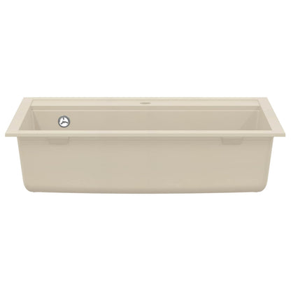 vidaXL Sink Beige 795 x 505 mm 80% Guartz and 20% Resin