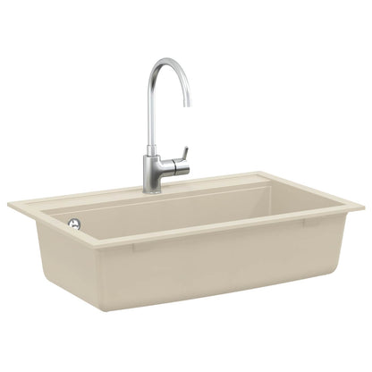 vidaXL Sink Beige 795 x 505 mm Granite