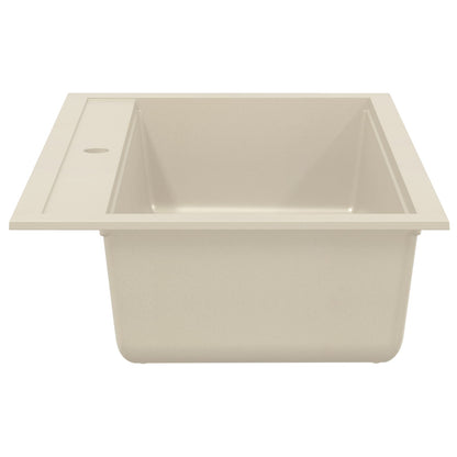vidaXL Sink Beige 795 x 505 mm 80% Guartz and 20% Resin