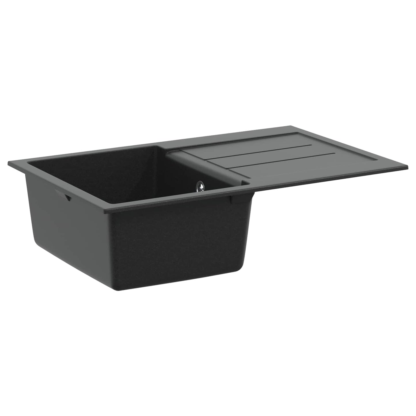 vidaXL Sink Black 780 x 500 mm 80% Quartz and 20% Resin