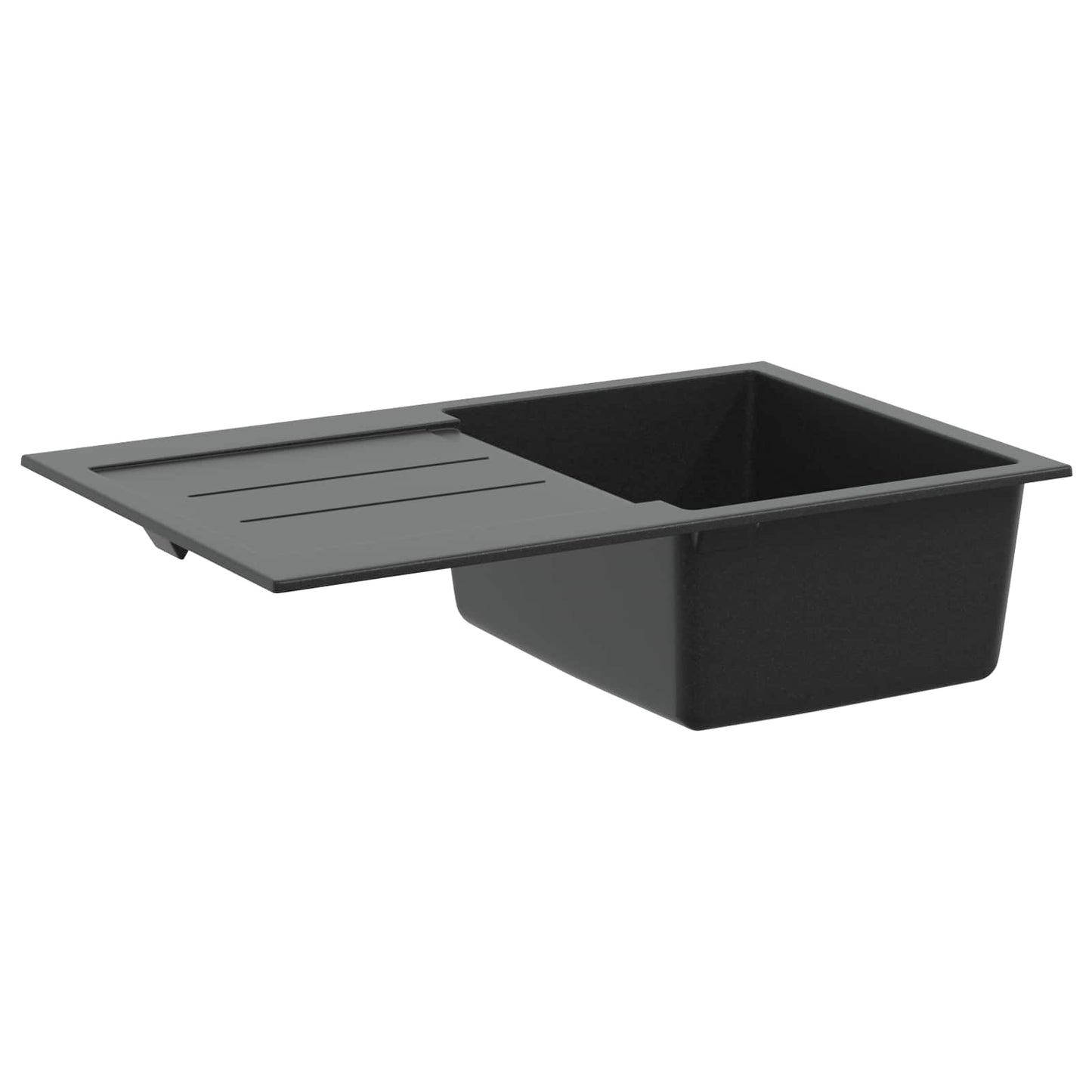 vidaXL Sink Black 780 x 500 mm 80% Quartz and 20% Resin