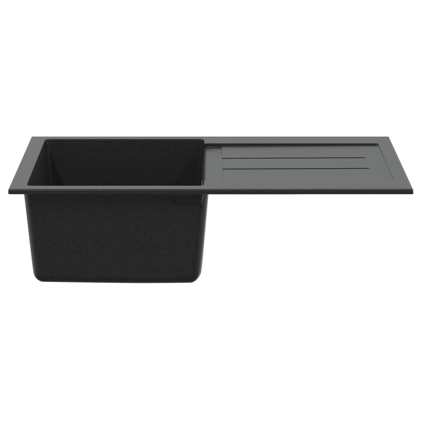 vidaXL Sink Black 780 x 500 mm 80% Quartz and 20% Resin