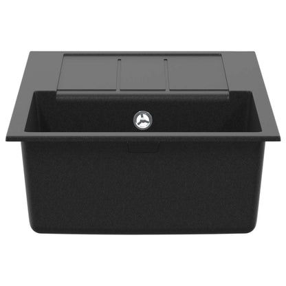 vidaXL Sink Black 780 x 500 mm 80% Quartz and 20% Resin