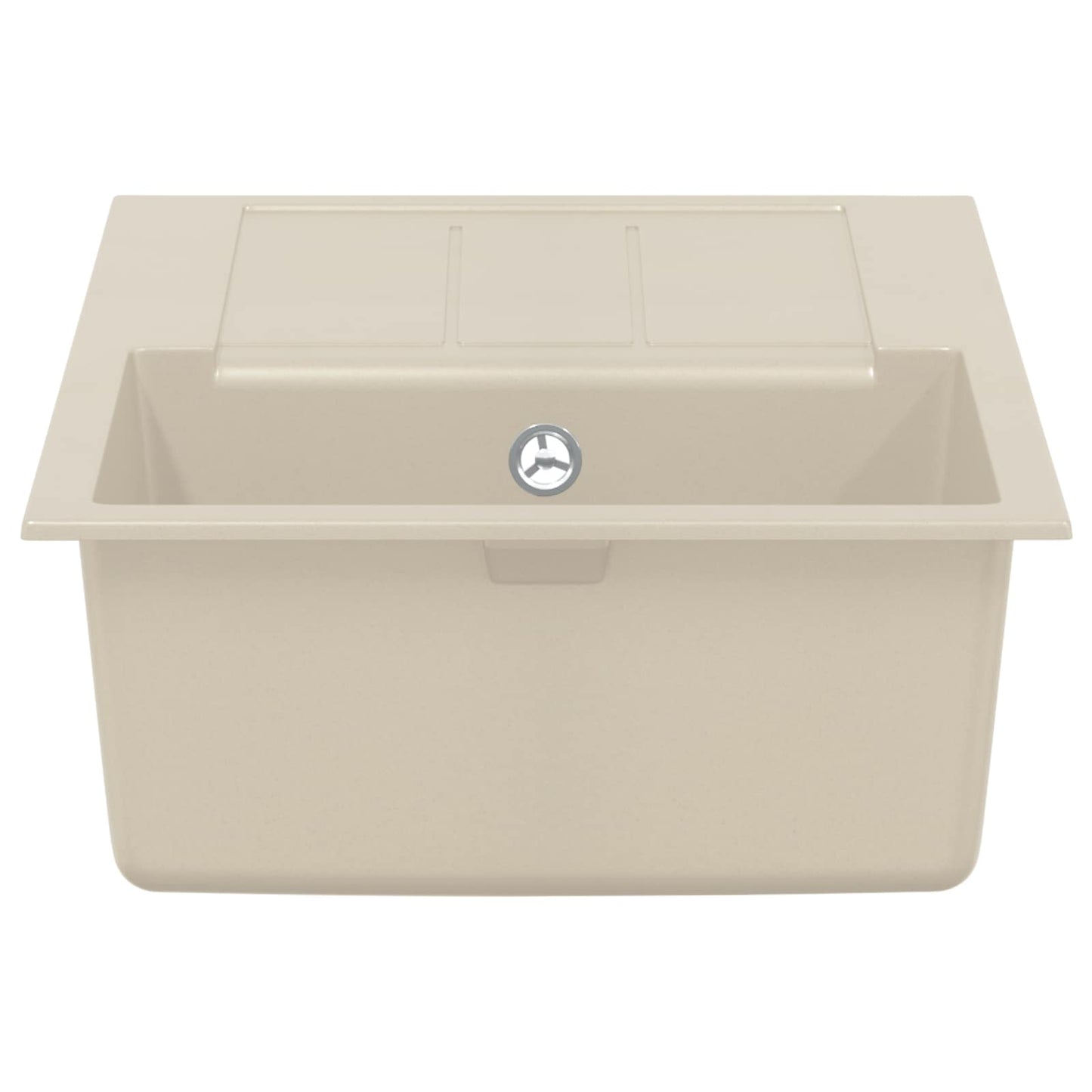 vidaXL Sink Beige 780 x 500 mm 80% Quartz and 20% Resin