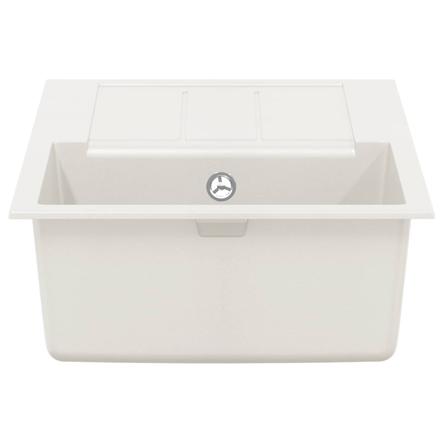 vidaXL Sink White 780 x 500 mm 80% Quartz and 20% Resin