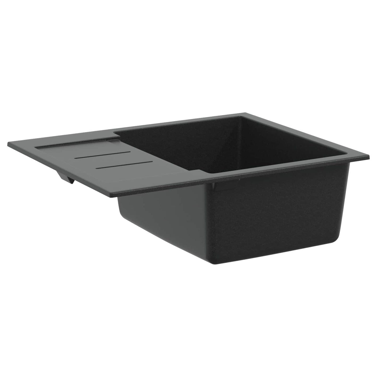 vidaXL Sink Black 620 x 500 mm 80% Quartz and 20% Resin