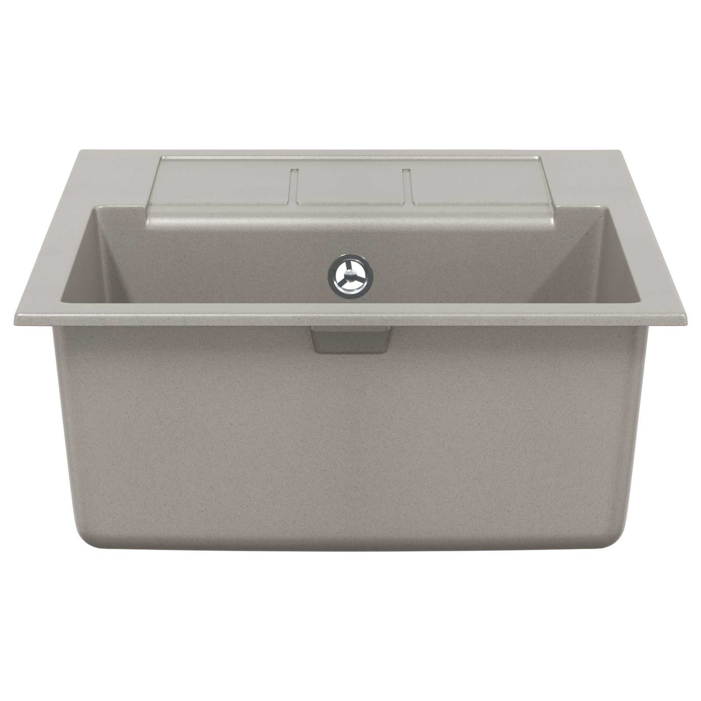 vidaXL Sink Grey 620 x 500 mm 80% Quartz and 20% Resin