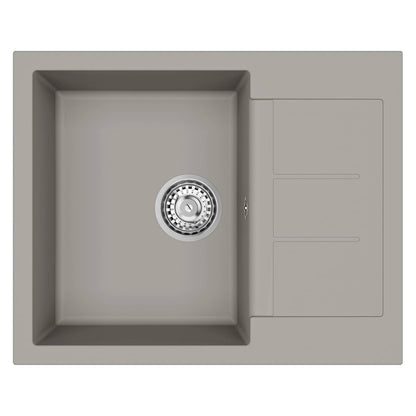 vidaXL Sink Grey 620 x 500 mm 80% Quartz and 20% Resin