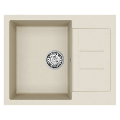 vidaXL Sink Beige 620 x 500 mm 80% Quartz and 20% Resin