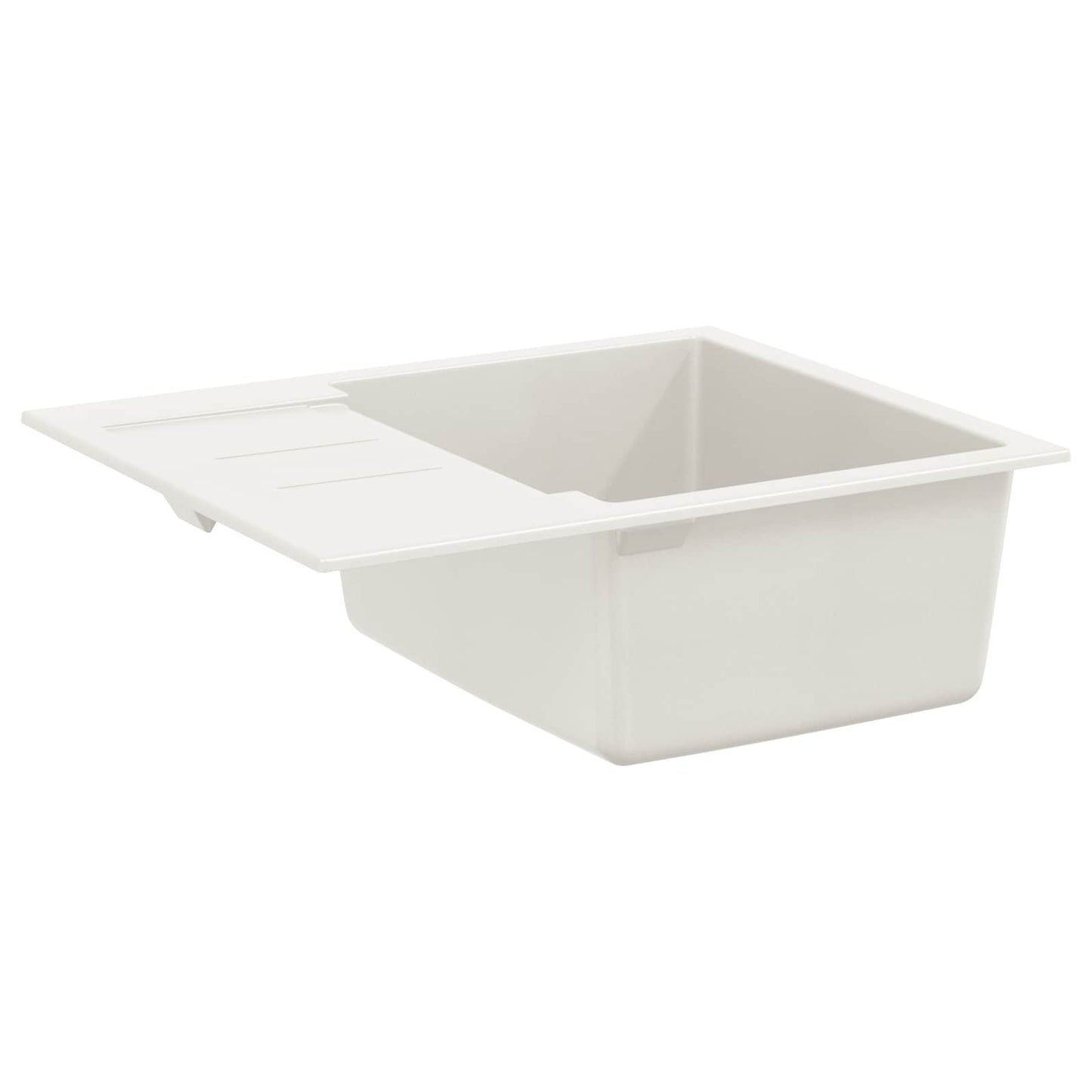 vidaXL Sink White 620 x 500 mm 80% Quartz and 20% Resin