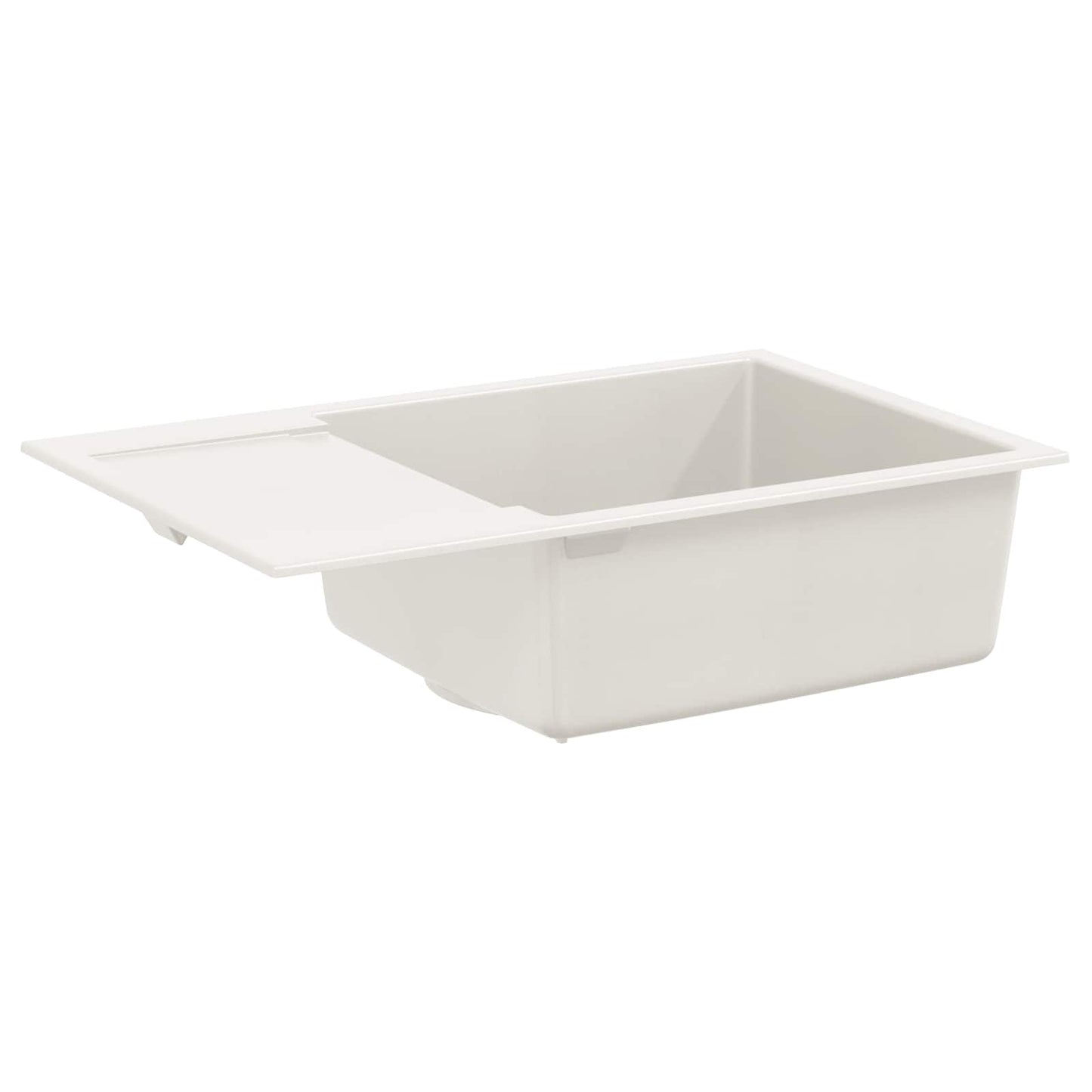 vidaXL Sink White 780 x 500 mm 80% Quartz and 20% Resin