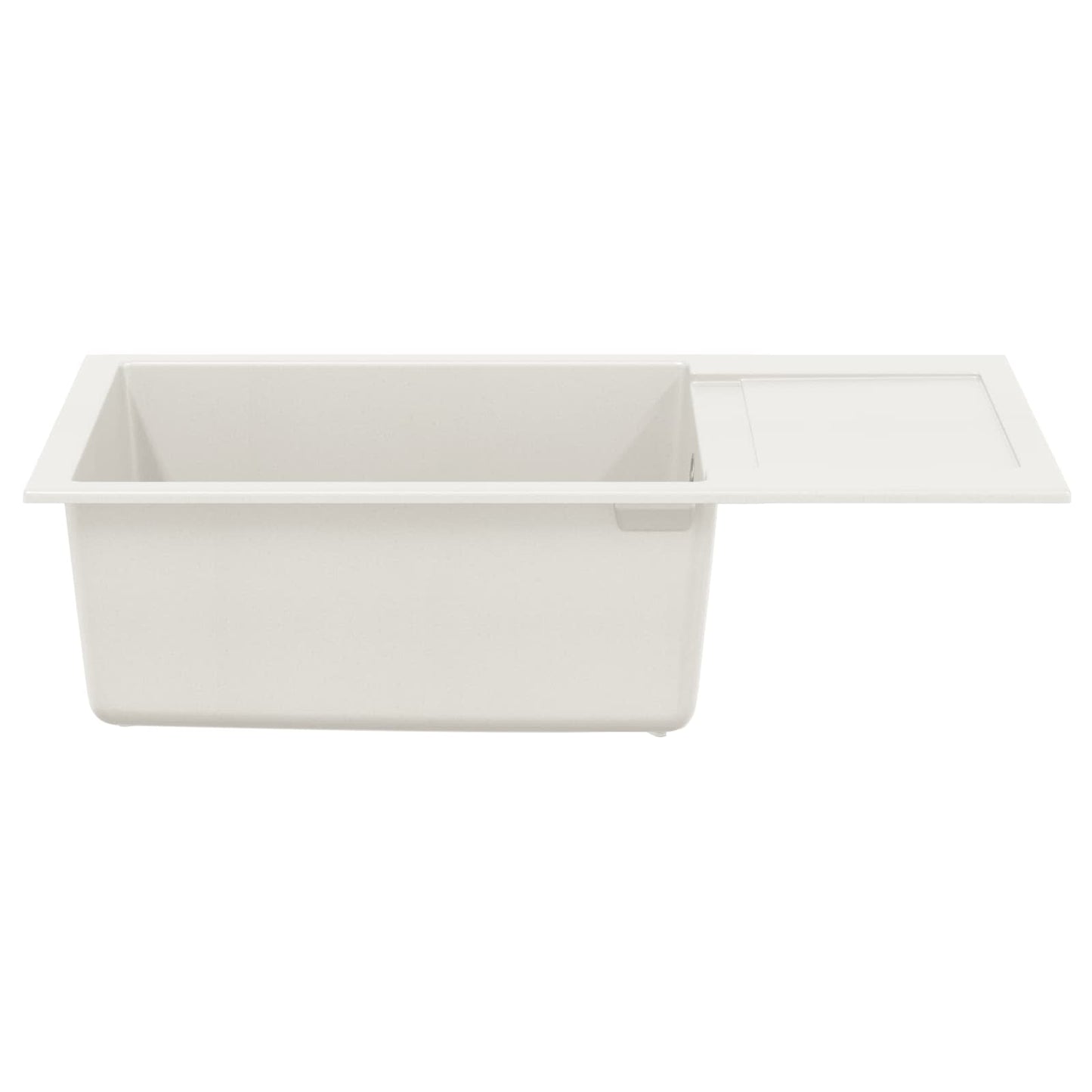 vidaXL Sink White 780 x 500 mm 80% Quartz and 20% Resin