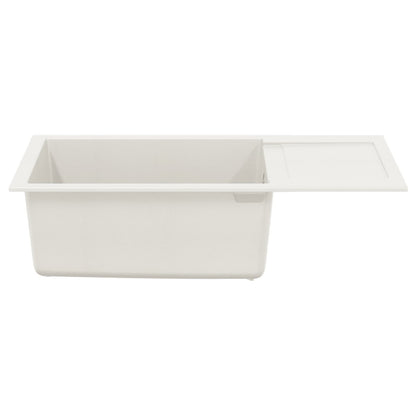 vidaXL Sink White 780 x 500 mm 80% Quartz and 20% Resin
