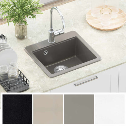 vidaXL Sink Grey 470 x 440 mm Granite
