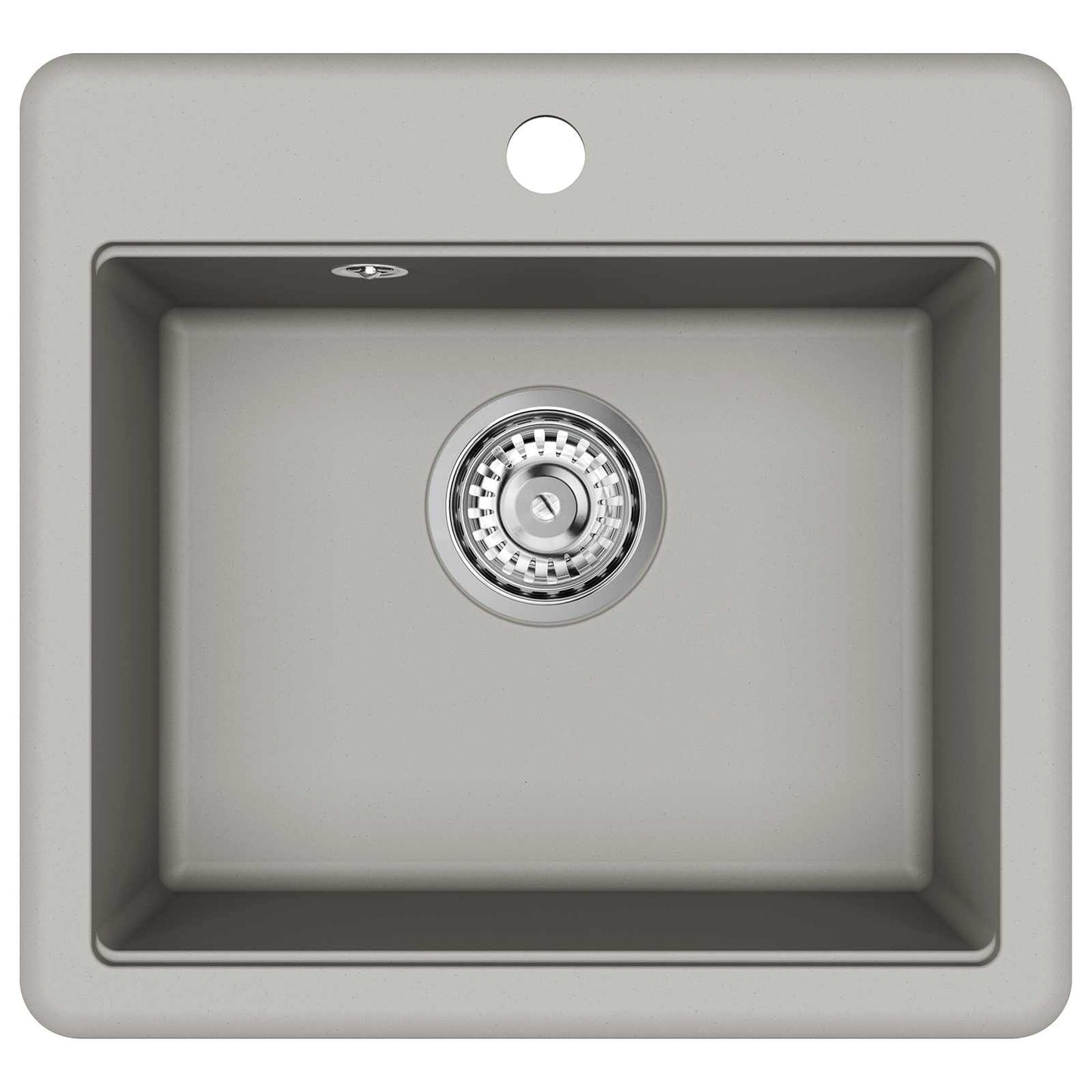 vidaXL Sink 80% Quartz and 20% Resin 470 x 440 mm Grey