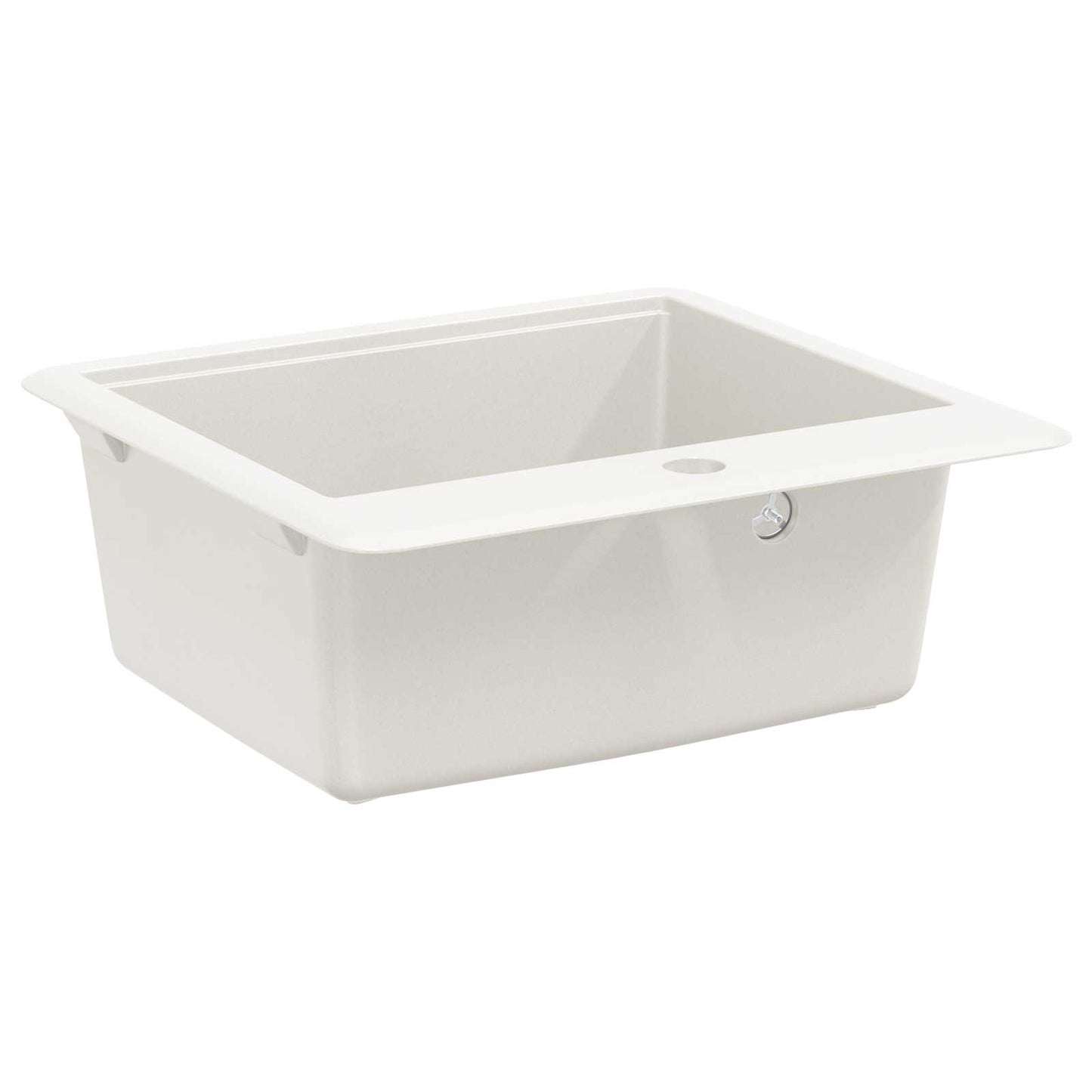vidaXL Sink 80% Quartz and 20% Resin 470 x 440 mm White